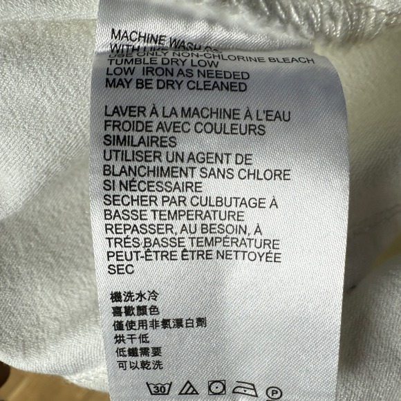 We the Free People High Rise Flare Bell Bottom Jeans Women Size 29 White - Picture 8 of 9